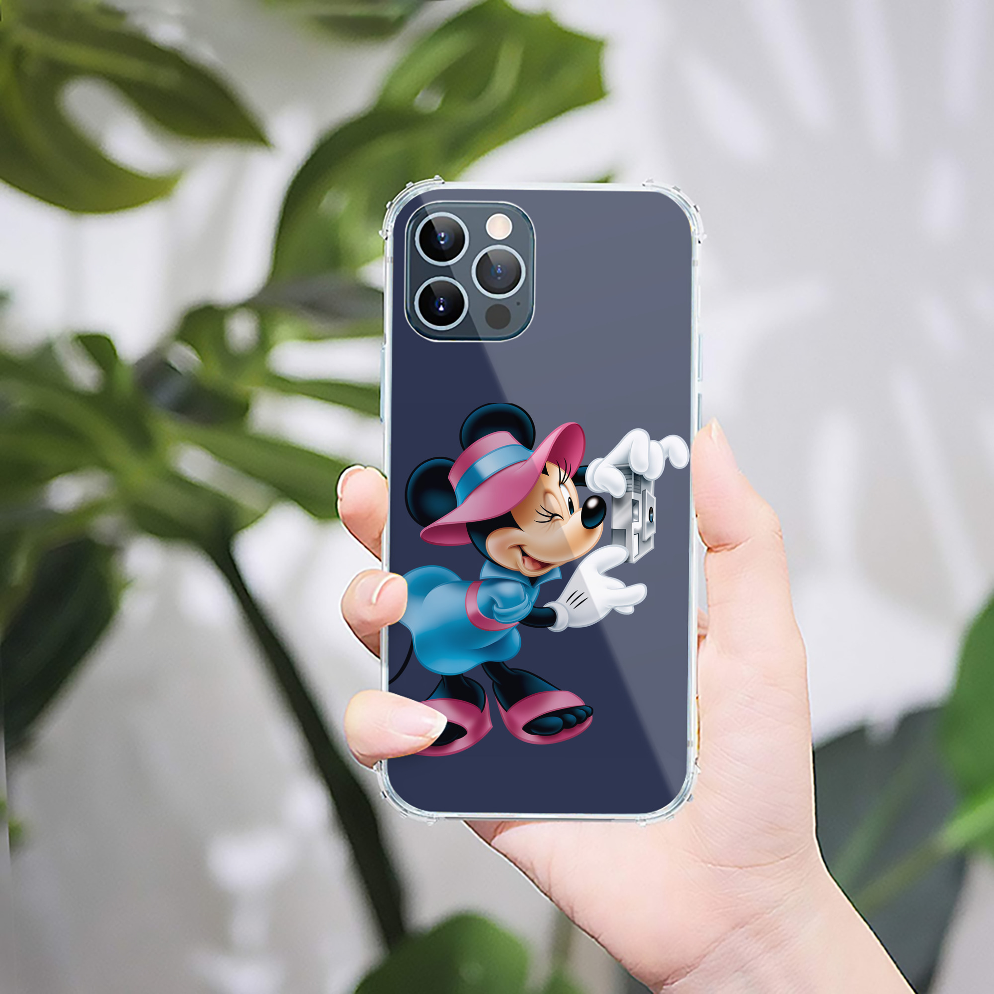 （画像用） ミッキーマウス Mickey Mouse 【iPhone 12シリーズ対応】透明スマホケース（クリアソフトケース）